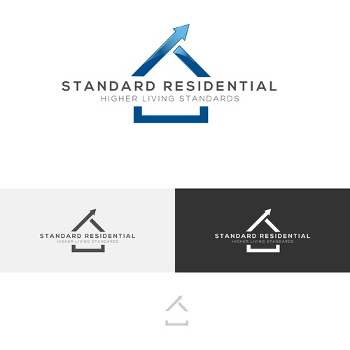 Shiny logo with the title 'Logo concept for real estate '