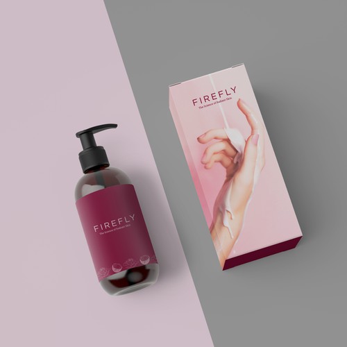 Cream packaging with the title 'Lotion package design concept'