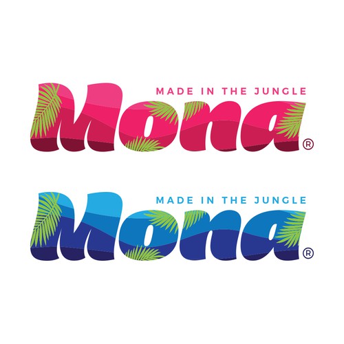 Swimwear logo with the title 'Powerful surf wear logo proposal'