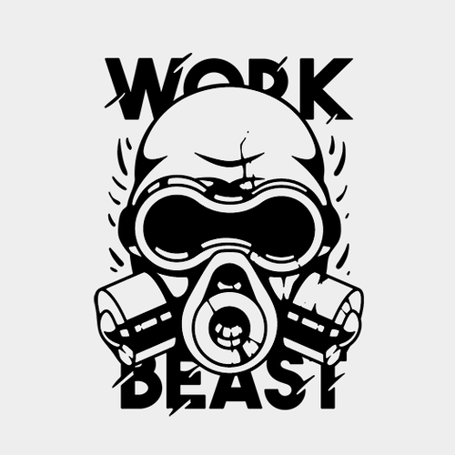 Health t-shirt with the title 'WORK BEAST'