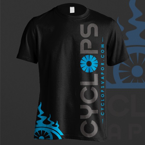 Vape design with the title 'Vapor Themed T-shirt Design'
