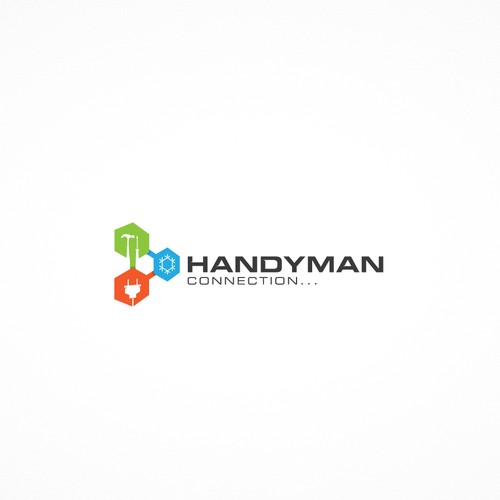 Tool design with the title 'Geometric logo for Handymen Connection'