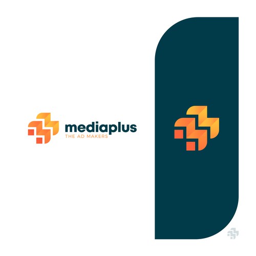 Commercial design with the title 'Media Plus'