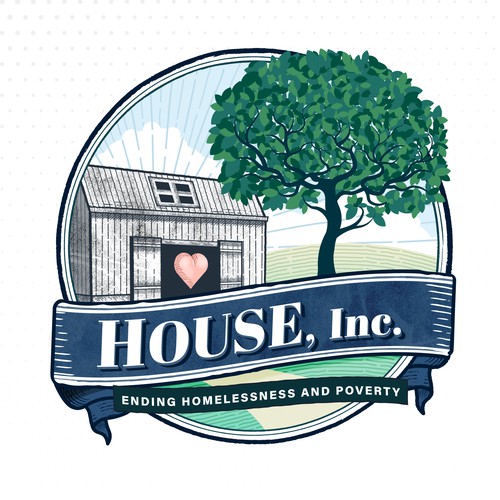 Shelter design with the title 'HOUSE, Inc.'