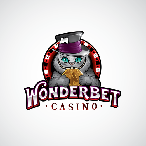 Casino design with the title 'Ilustrated logo for online casino'
