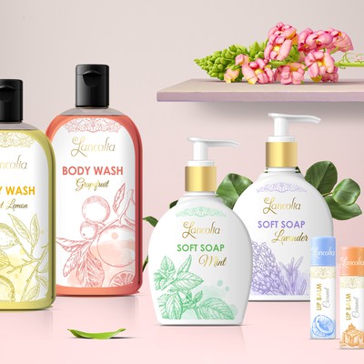 Sophisticated concept for a cosmetics line