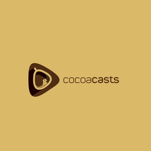 Cocoa design with the title 'Logo for CocoaCasts a Learning Platform'