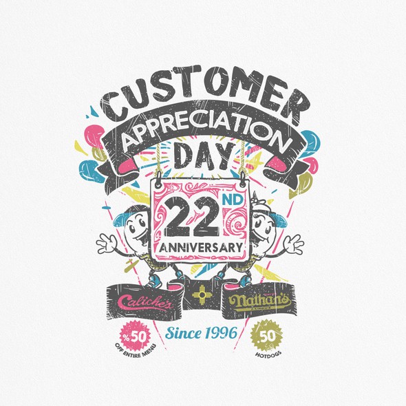 Ice cream t-shirt with the title 'Caliche's Frozen Custard's Customer Appreciation Day Shirt'