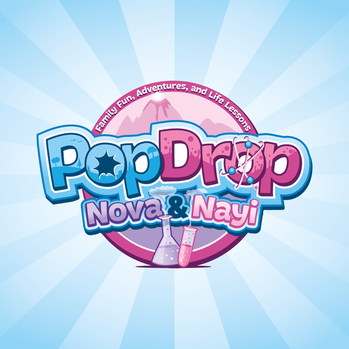 Science logo with the title 'PopDrop'