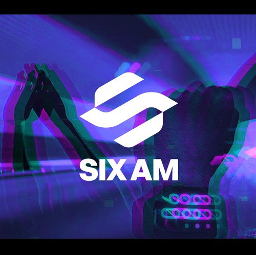 House music design with the title 'SIX AM Logo | Identity'