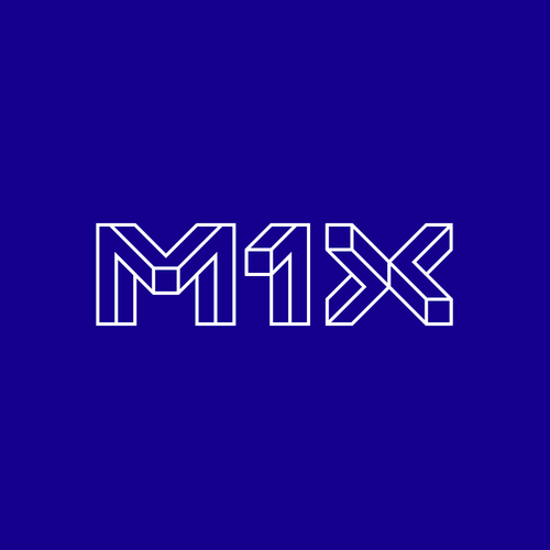 Digital marketing logo with the title 'M1X'