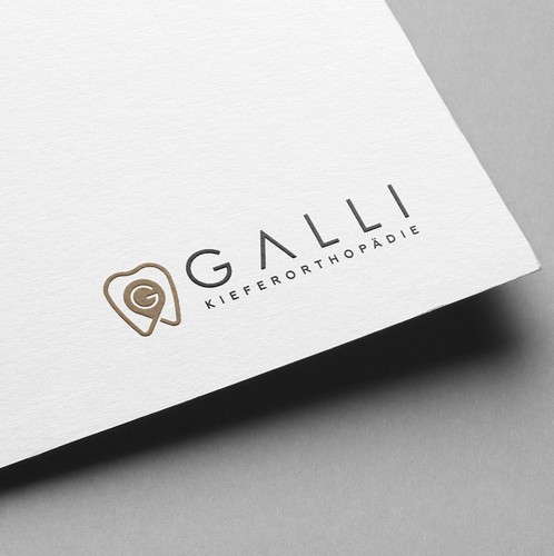 Dental brand with the title 'Practice for orthodontics'