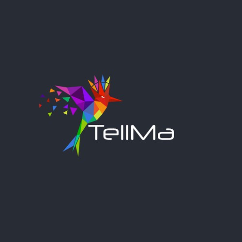 Artistic brand with the title '"TellMa" types the story, transcends the eyes, appeals to the intellects and behaves emotional self'