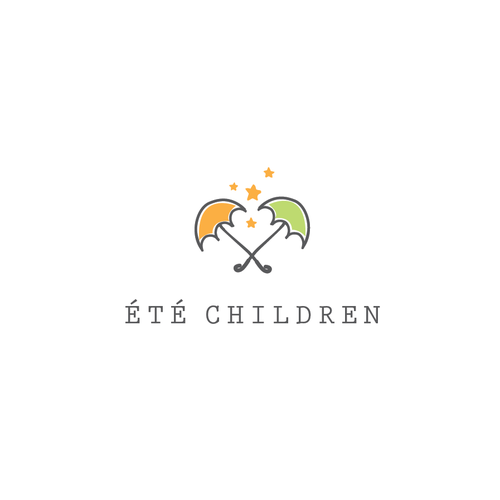 Kids Clothes Store Logo with Hanger Graphic by hamdymdst