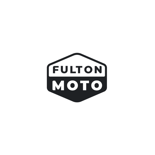 Cafe racer logo with the title 'Fulton Moto'