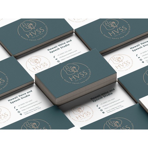 Voice logo with the title 'Hawaii Voice and Speech Studio'