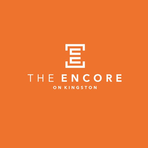 Conceptual logo with the title '«The Encore on Kingston» logo'