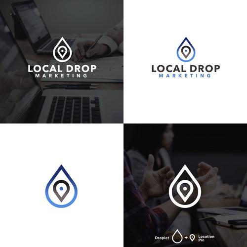 Location logo with the title 'Local Drop Logo'