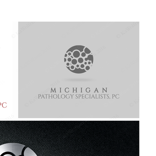 Medical logo with the title 'logo for pathology specialists'