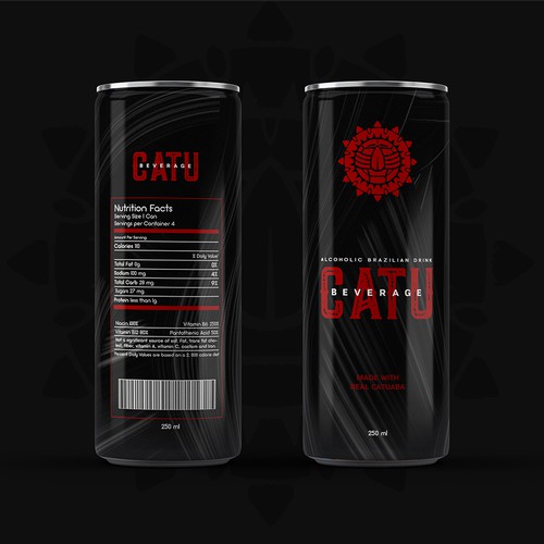 Beverage label with the title 'CATU'