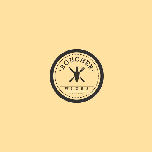 Hipster brand with the title 'Hipster Logo for a French Inspired Wine and Food Company'