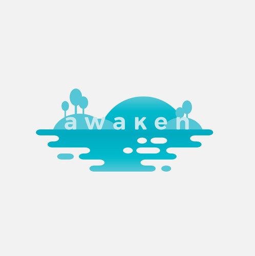 Yoga logo with the title 'Awaken'