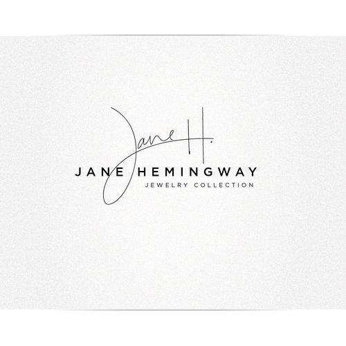 Calligraphy design with the title 'Hand calligraphy logo'