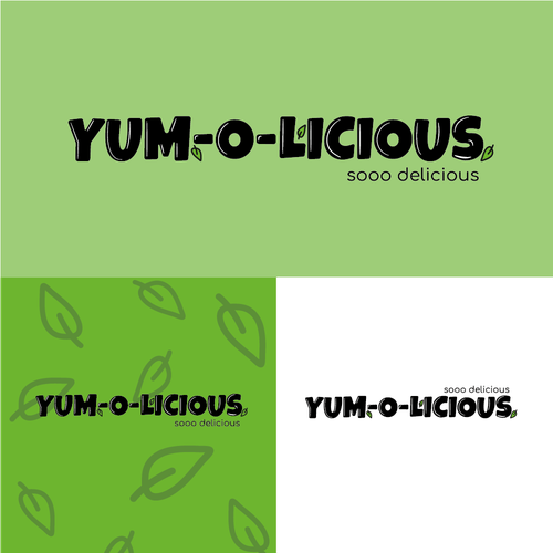 Delicious logo with the title 'Logo for yum-o-licious'
