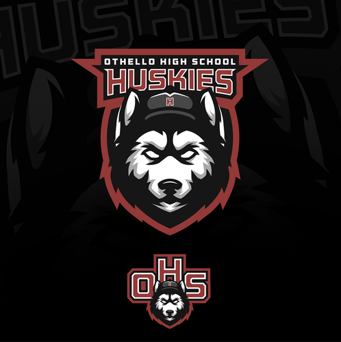 College logo with the title 'Huskies Othello High School - available for sale'