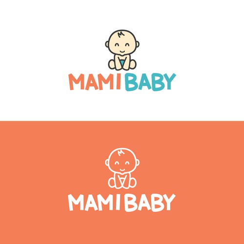 Baby brand with the title 'Cute logo for mamibaby'