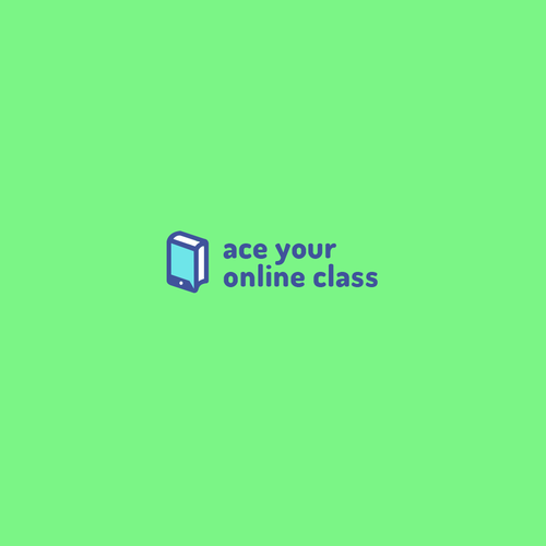 Phone logo with the title 'fun logo for online course'