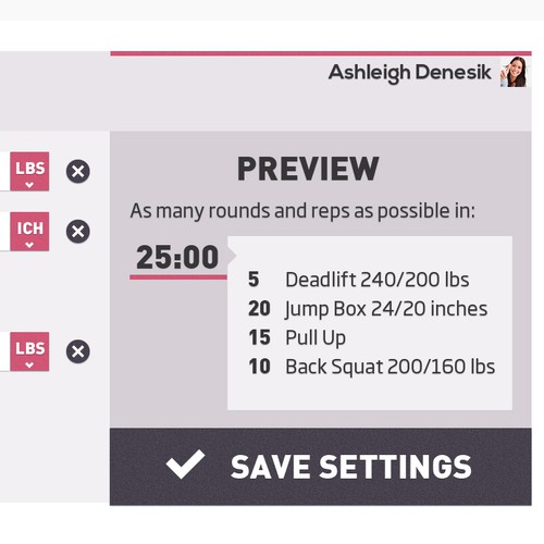 HTML5 website with the title 'App for TV to checkout Gym Workouts'