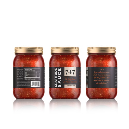 Sauce label with the title '7:47 Pasta Sauce'