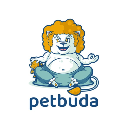 Buddha logo with the title 'petbuda'