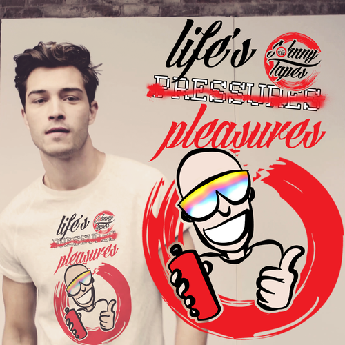 Men's t-shirt with the title 'Life Pleasures V'