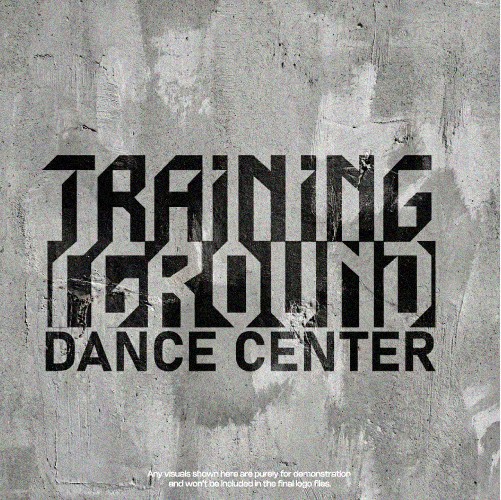 Russian font logo with the title 'Training Ground Dance Center'