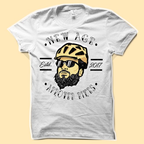 Bike t-shirt with the title 'New ages approved bikes '