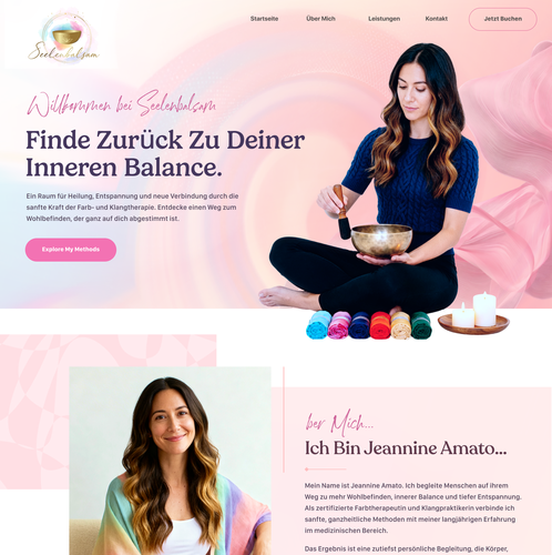 Yoga website with the title 'Wellness Practice Website'