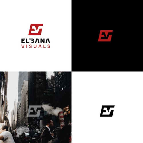 Photography brand with the title 'Logo concept for Elbana Visuals'