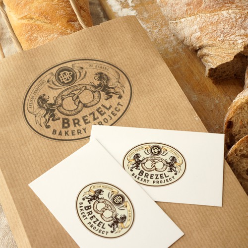 Coffee house design with the title 'Bakery logo'