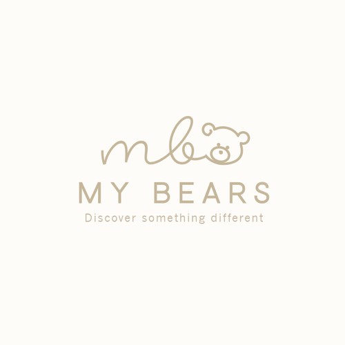Brown logo with the title 'Logo for a baby clothing/decor brand needs a clean playful logo designing'