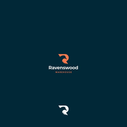 Raven logo with the title 'logo for ravenwood'