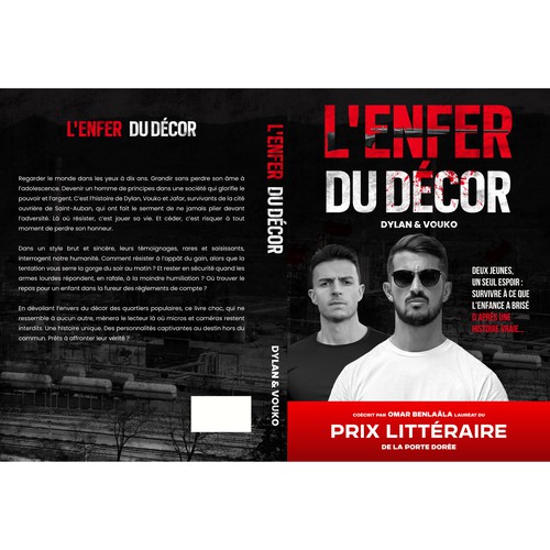 Action book cover with the title 'L'enfer du décor'