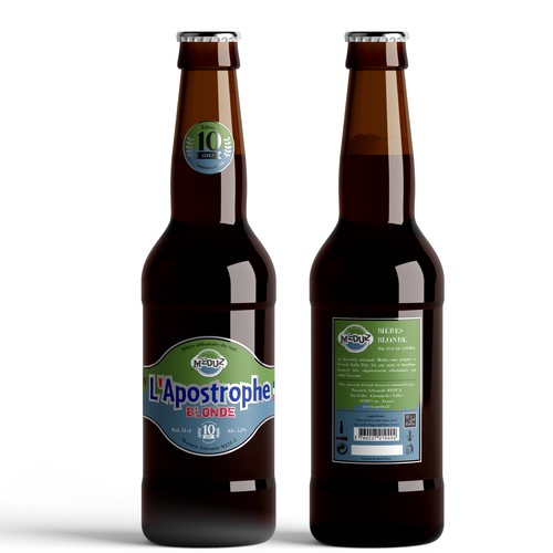 Alcohol label with the title 'Bold label concept for Beer'