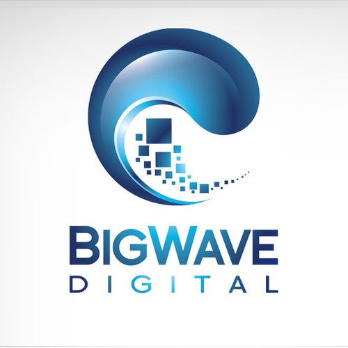 Recruitment logo with the title 'New Digital Media company - Australia Big Wave Digital'