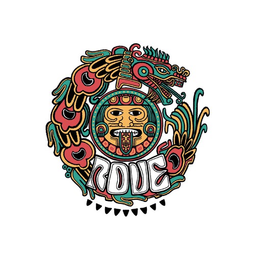 Aztec design with the title 'Aztec logo'