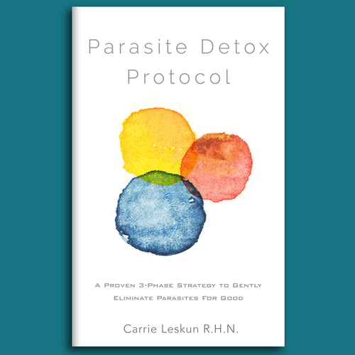 Science book cover with the title 'Simple, non-literal cover for health/nutrition book'