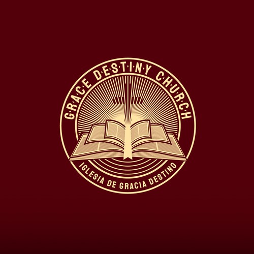 Linear logo with the title 'Modern Church Logo'