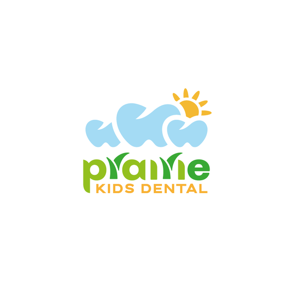 Grass design with the title 'Prairie Kids Dental'