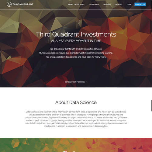 Intuitive design with the title 'A Clean, Modern Design For a Tech Company '